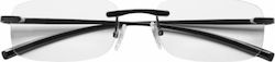 Silac 7097 Men's Reading Glasses +2.75 Black Metal