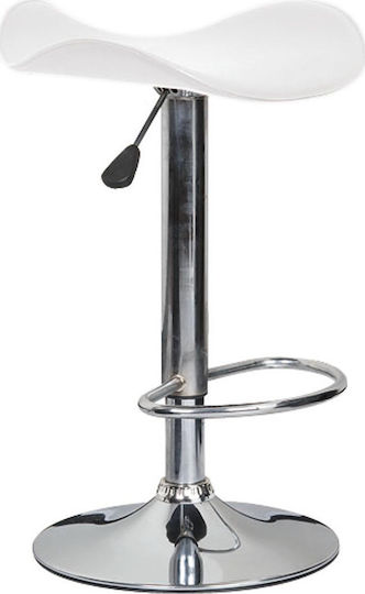 Табуретка Бар Saddle с регулируема височина Бял 2бр 45x43x64-85см