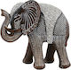 InTheBox Διακοσμητικός Ελέφαντας Πολυρητίνης Iramba 7 Καφέ 23.5x9x23cm