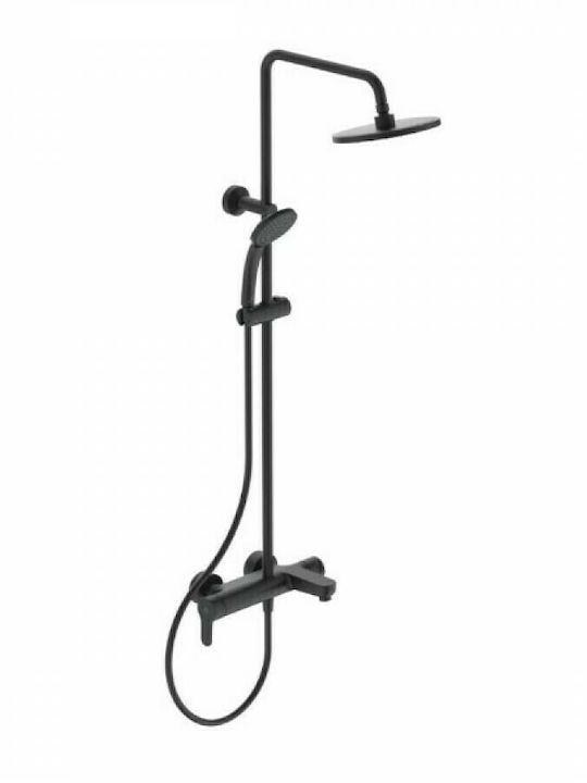 Ideal Standard Cerafine O Shower Column with Mixer 112.6cm Black