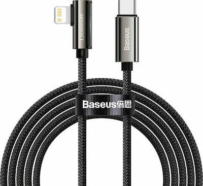 Baseus Legend Braided / Angle (90°) USB-C to Lightning Cable 20W Black 2m (CATLCS-A01)