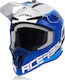 Acerbis Linear Motocross Helmet with Sun Visor 1050gr Blue/White 24473.232