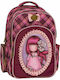 Santoro Cherry Blossom School Bag Backpack Elementary, Elementary Fuchsia with Water Bottle Holder