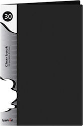 Typotrust Clipboard Flexible with 30 plastic sleeves Slides for Paper A3 Black FP10330 1pcs