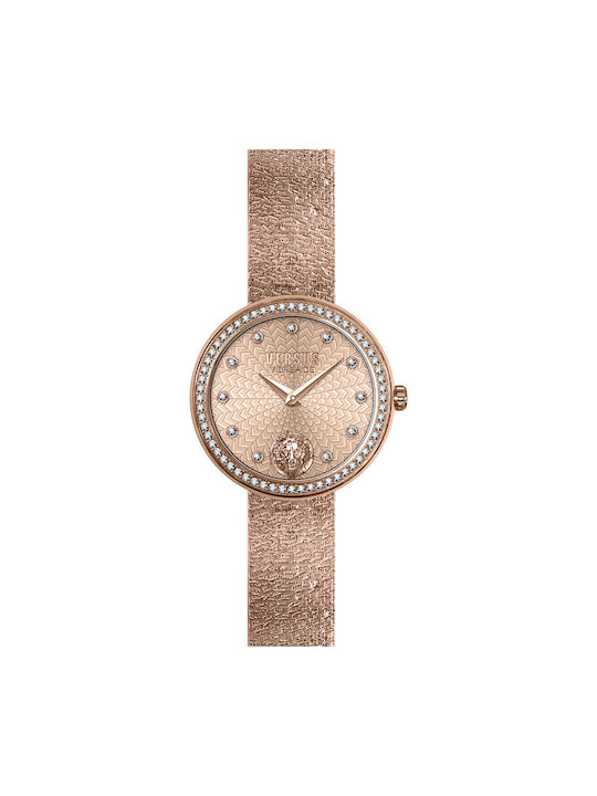 Versus by Versace Lea Watch with Pink Gold Metal Bracelet