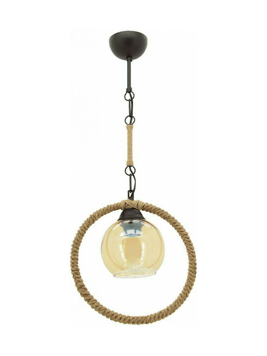 Klikareto Hera Pendant Light Black with Rope fo...