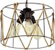 Klikareto Verda Pendant Light Black with Rope for Socket E27 35x65cm