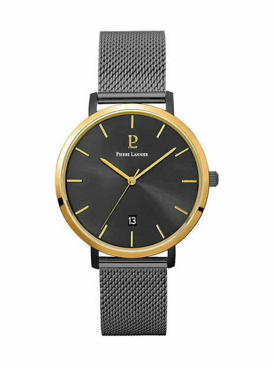 Pierre Lannier Echo Ανδρικό Ρολόι 40mm Μπαταρίας με Γκρι Μεταλλικό Μπρασελέ