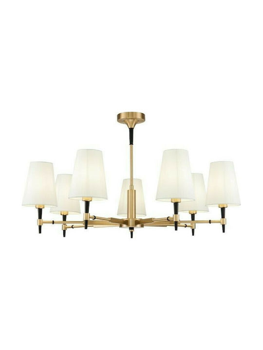 Maytoni Zaragoza Chandelier Lampshade 7xE14 Gold 88cm H001CL-07BS