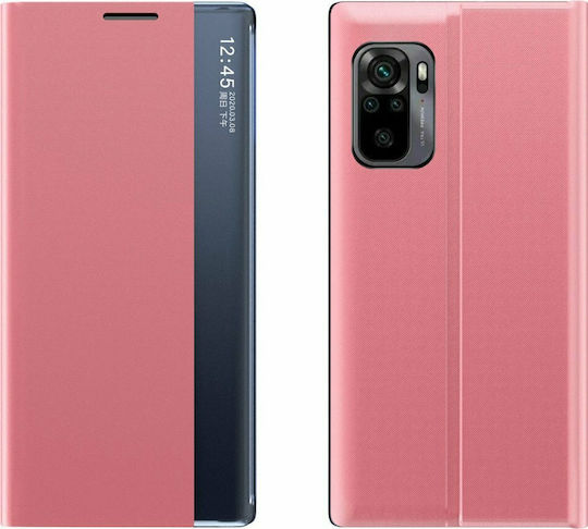 Hurtel Sleep Книга Изкуствена кожа Розов (Redmi Note 10 / 10s / Poco M5s)