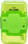 Serve 170510 Slide Plastic Pencil Sharpener Green with Eraser Πράσινο