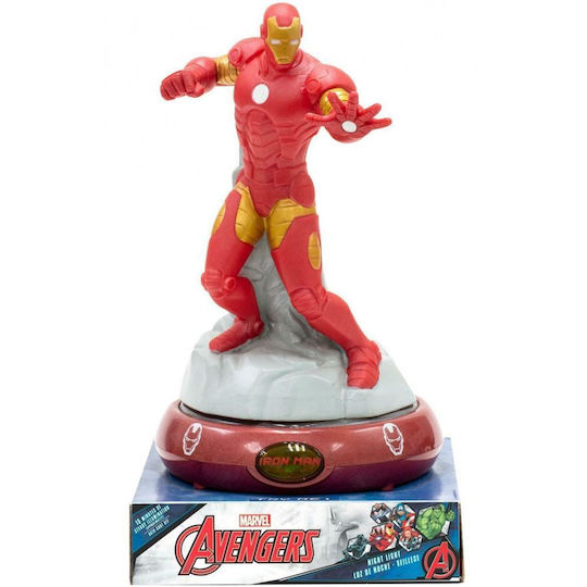 Kids Licensing Детско Декоративно Осветление Iron Man 3D Многоцветен 15x23см