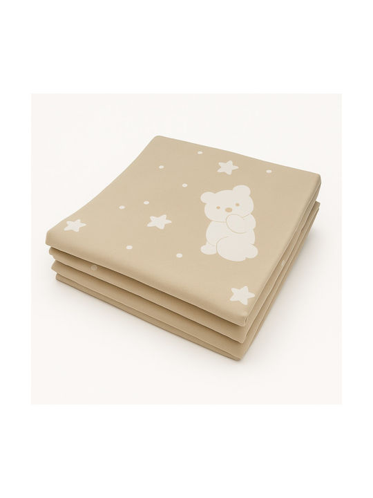 Beboulino Baby Duvet Cover Bear Stars Beige 70107461821 110x150cm