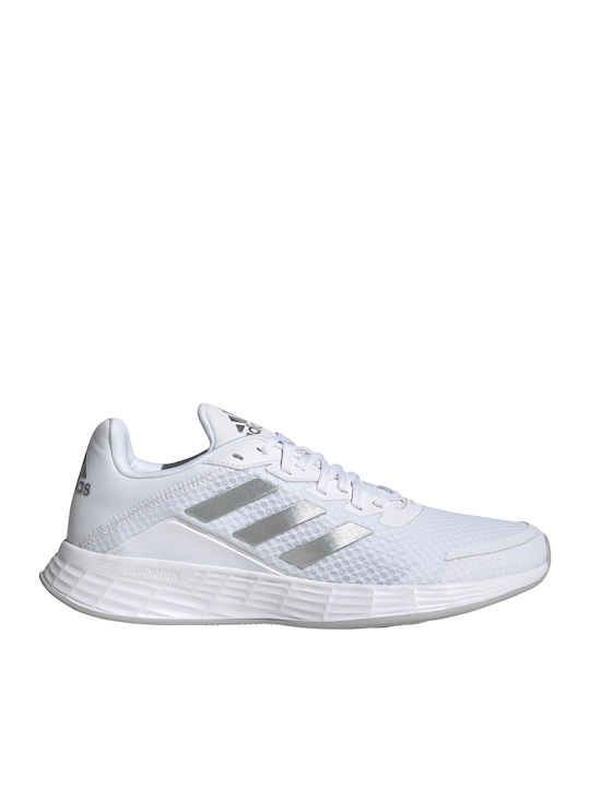 Adidas Duramo SL Γυναικεία Αθλητικά Παπούτσια Running Cloud White / Matte Silver / Grey Two