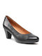 Caprice Leder Pumps Schwarz