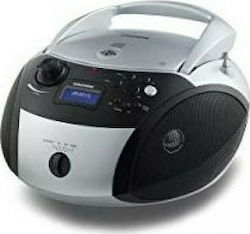 Grundig Φορητό Ηχοσύστημα RCD 1500 με Bluetooth / CD / MP3 / Ραδιόφωνο σε Ασημί Χρώμα