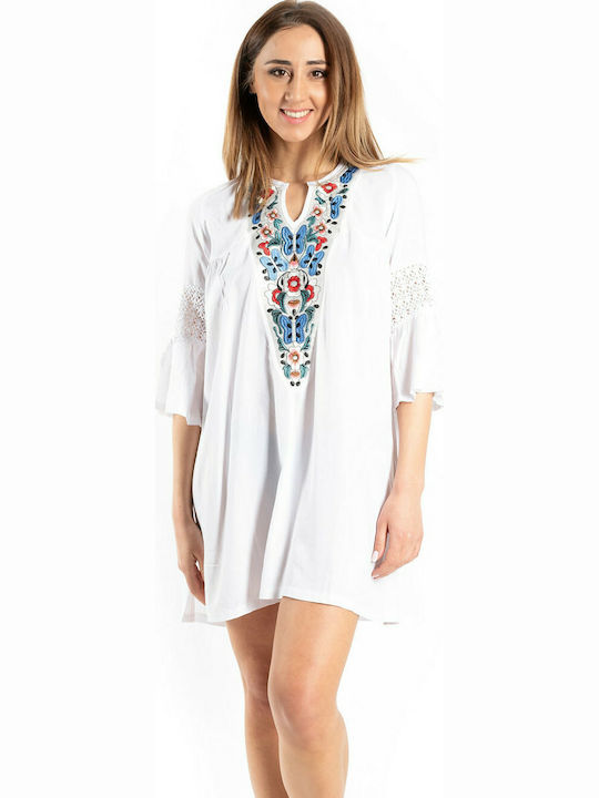 Rachel Women's Mini Dress Beachwear White