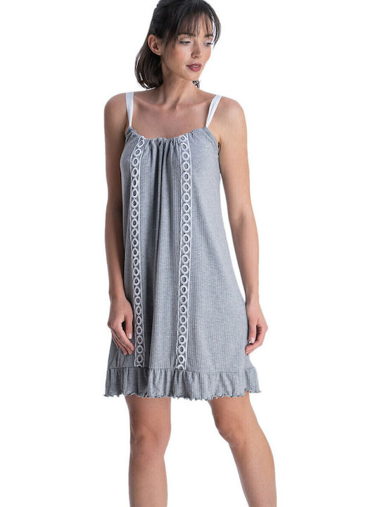 Rachel 12563 Φόρεμα Παραλίας Γκρι