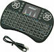 Andowl QY-K03 Kabellos Tastatur mit Touchpad Englisch US