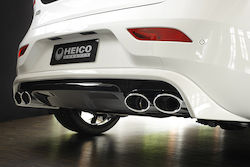 Rear Diffuser & Exhaust System - HEICO SPORTIV rear skirt with diffusor-optic and exhaust system Volvo S40/V40