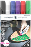 Schneider Paint-It Ακρυλικοί Μαρκαδόροι 4mm Πολύχρωμοι 6τμχ