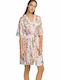 Odyssey Women's Summer Satin Pajama Robe Pink