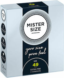 Mister Size Προφυλακτικά Extra Fine Size 49mm 3τμχ 49mm Natural