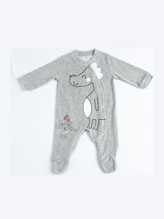 Dreams by Joyce Φορμάκι Princess Dragon Set Baby Strampler Langärmliges Gray