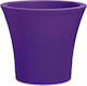 Plastona City 40 με Ρόδες Flower Pot with wheels 40x38cm Violet 10.11.0164