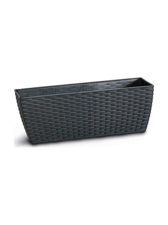 Plastona Natura 021 Planter Box 50x20cm in Black Color 10.07.0850