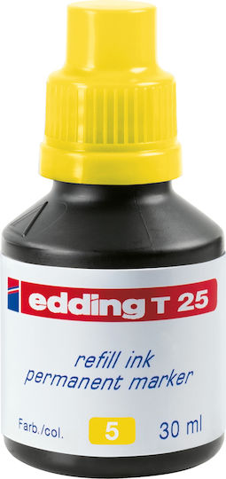 Edding T25 Replacement Ink for Yellow Marker 30ml