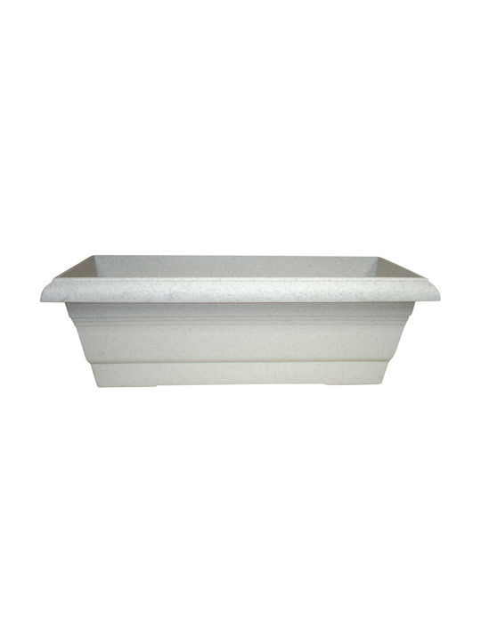 Plastona Ζαρντινιέρα Festone 600 Γκρι 100x16cm