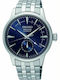 Seiko Presage Basic Line Men's Watch 40.5mm Chronograph Automatic with Silver Metal Bracelet