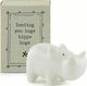 Synchronia Decorative Animal made of Ceramic Hippopotamus 4.5x3.4x2cm 1pcs