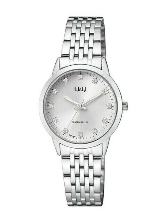 Q&Q Women's Watch with Silver Metal Bracelet
