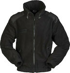 Mil-Tec Cardigan de vânătoare Fleece Negru