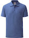 Fruit of the Loom 65/35 Ανδρικό Διαφημιστικό T-shirt Κοντομάνικο Heather Royal