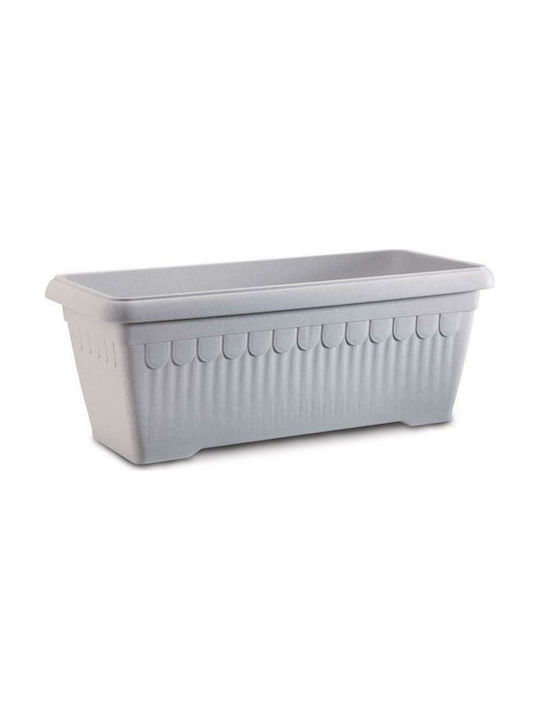 Plastona Athina 261 Planter Box 60x26cm în Culoare Gri 10.04.0261Α