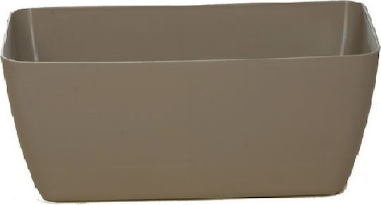 Miltoplast Naxos Planter Box Plastic Gray 60x20x16cm.