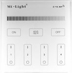 Avide ABLS12VTPRDIMM-RFC-4Z Fără fir Dimmer Cu ecran tactil RF: RF (Radiofrecvență) Montat pe perete 15.001.0369