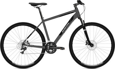 Ideal Crossmo 28" 2021 Negru Bicicletă Trekking cu 24 Viteze și Frâne pe Disc Hidraulice