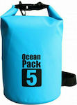 Ocean Pack Dry Shoulder Bag 5lt Light Blue