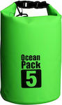 Ocean Pack Ocean Pack Στεγανός Σάκος Ώμου με Χωρητικότητα 5 Λίτρων Πράσινος
