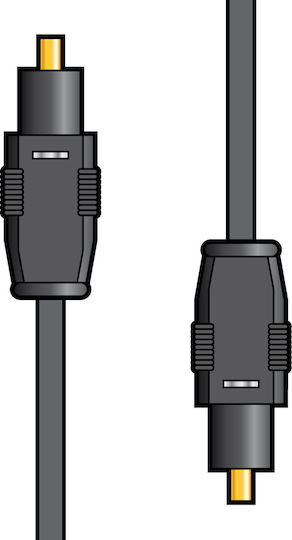 AvLink Optisches Audiokabel TOS männlich - TOS männlich Schwarz 1m (112.200UK)