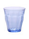 Duralex Picardie Set of Glasses Water made of Glass in Blue Color 310ml 6pcs
