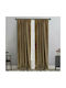 La Maison Blanche Curtain with Pencil Pleat Brown 145x285cm
