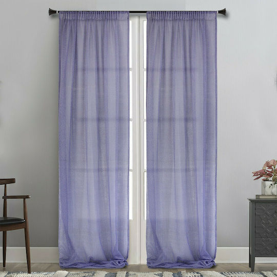 La Maison Blanche Curtain with Pencil Pleat Purple 145x295cm