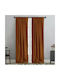 La Maison Blanche Curtain with Pencil Pleat Orange 145x310cm