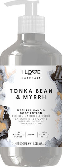 I Love Cosmetics Tonka Bean & Myrrh Moisturizing Lotion Body for Sensitive Skin 500ml