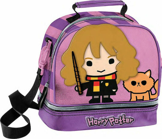 Graffiti Σχολικό Τσαντάκι Φαγητού Ώμου Μωβ Harry Potter 20x16x22cm
